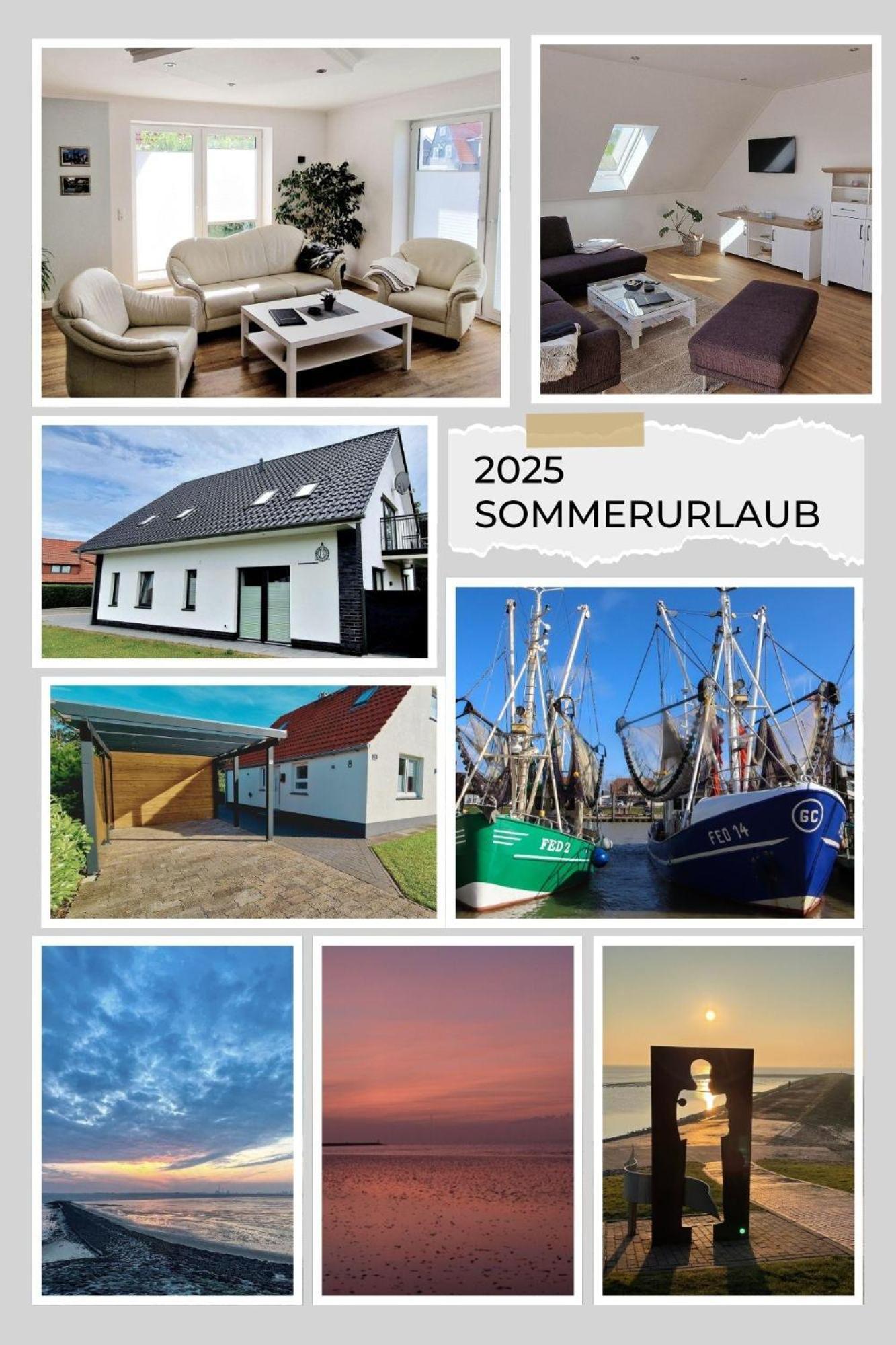 Ferienhaus Strandallee 10A Burhave Bagian luar foto